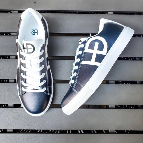 HEED NYC Men's Classic Royal Blue Vegan Leather Sneaker
